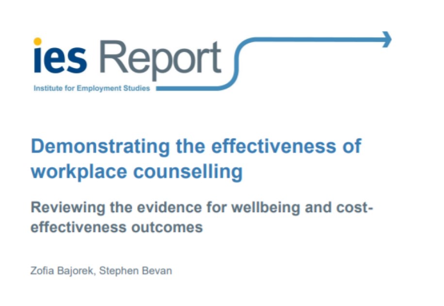 Demonstrating the effectiveness of workplace counselling 1