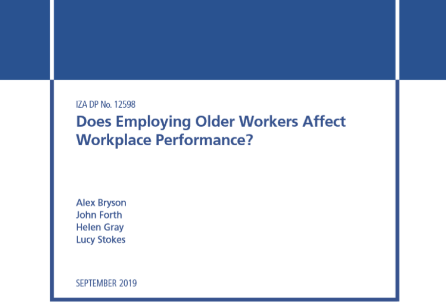 Research: Does Employing Older Workers Affect Workplace Performance? 1
