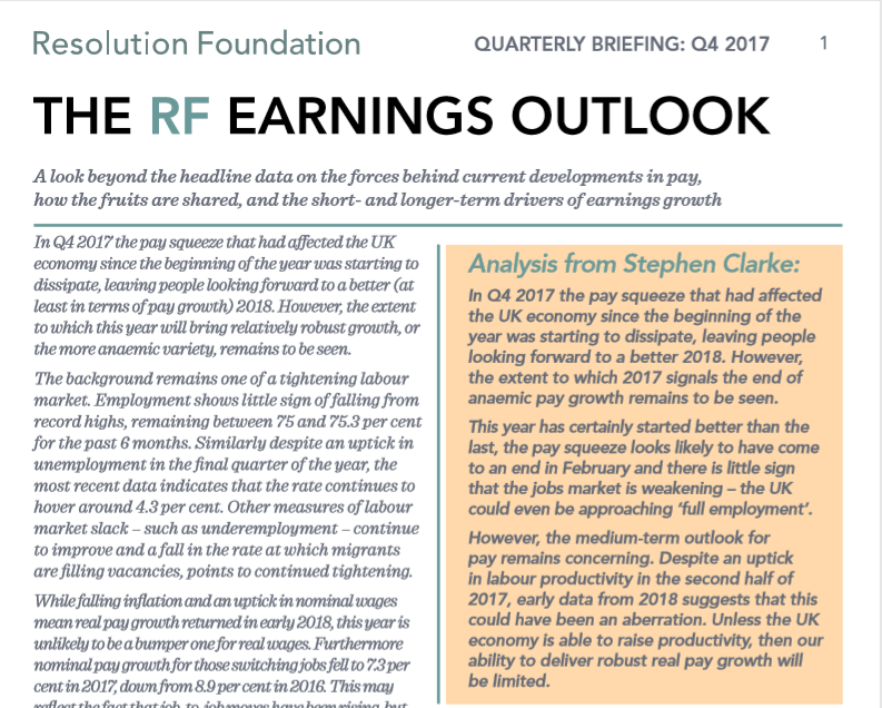 Earnings outlook 1