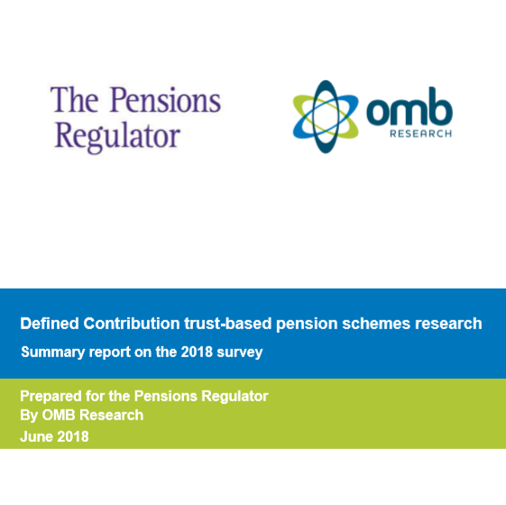 Survey: Defined contribution trust-based pension schemes research 1