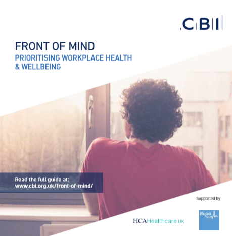 Report: Front of Mind: Prioritising Workplace Health and Wellbeing 1