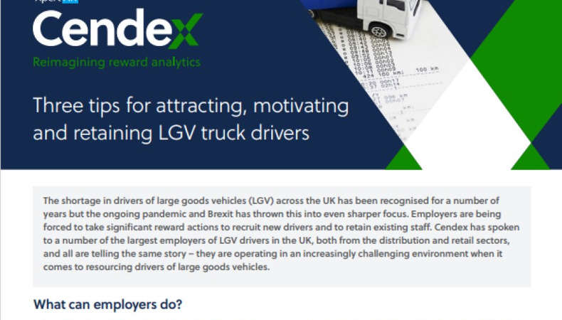 White paper: Three tips for attracting, motivating and retaining LGV truck drivers 1