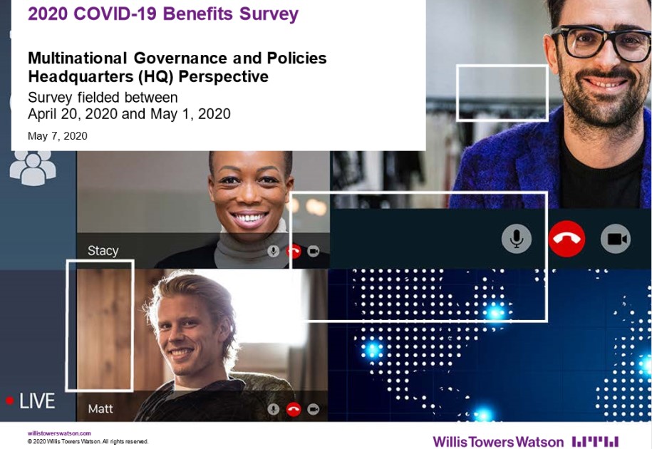 Survey: Pandemic impacts on benefit programs: Multinational perspectives 1